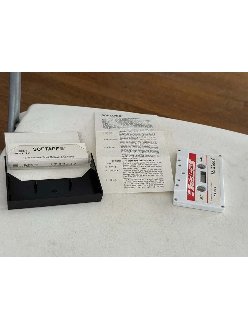 Vintage 1979 Apple II Softape Computer Software